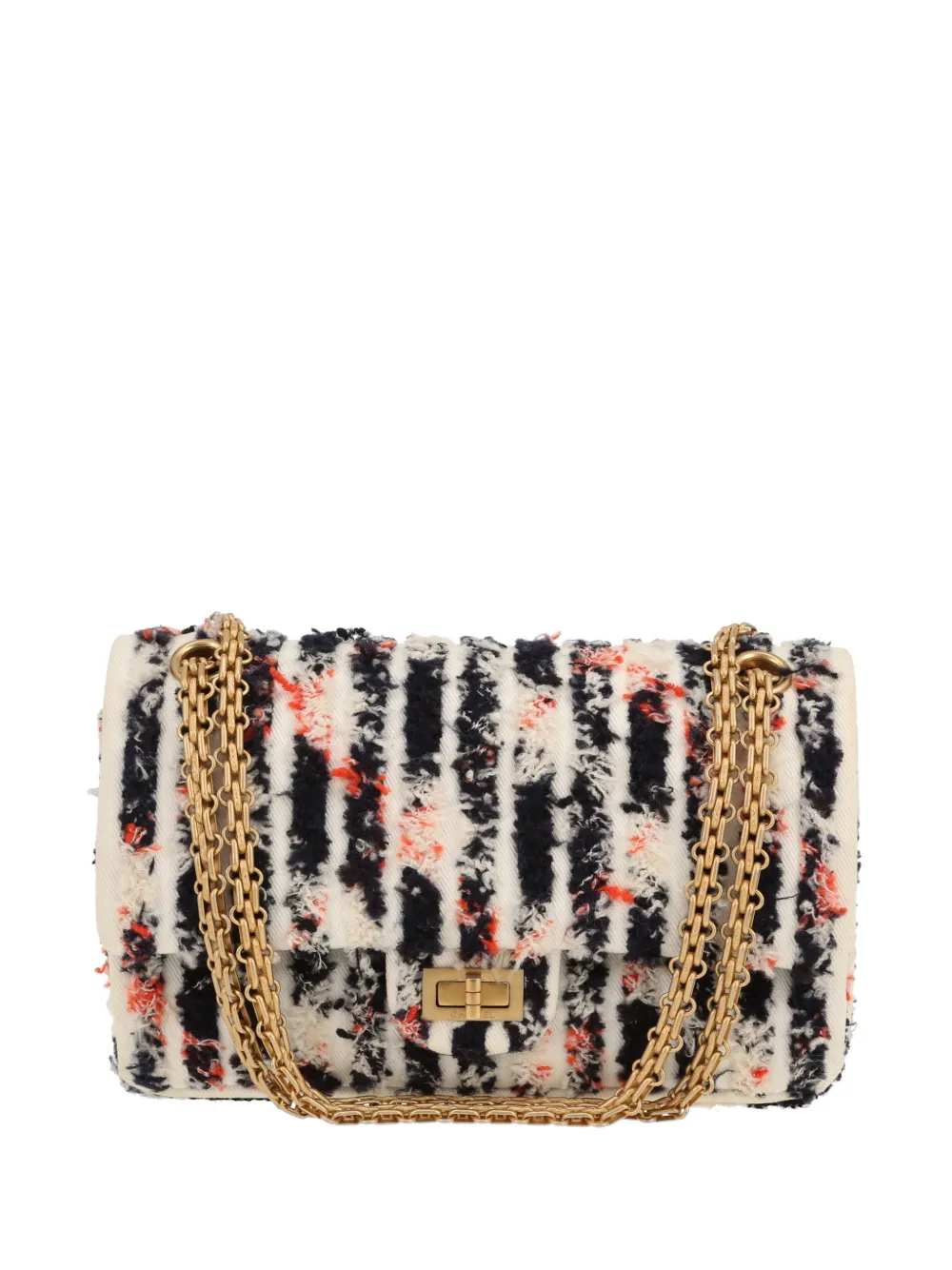 CHANEL Pre-Owned 2020 2.55 tweed shoulder bag - Toni neutri