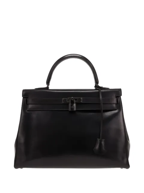Hermès Pre-Owned 2010 Kelly So Black leather handbag