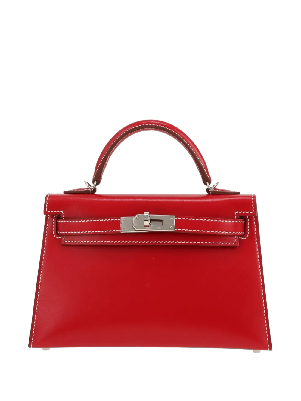 Hermès Pre-Owned Kelly 20 leather handbag - Red