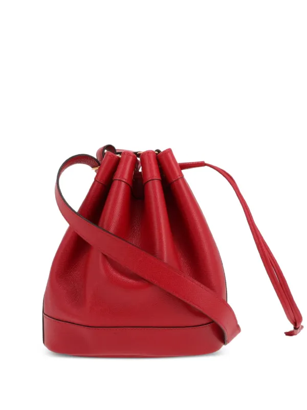 Hermès Pre-owned Market Leather Shoulder Bag in Red