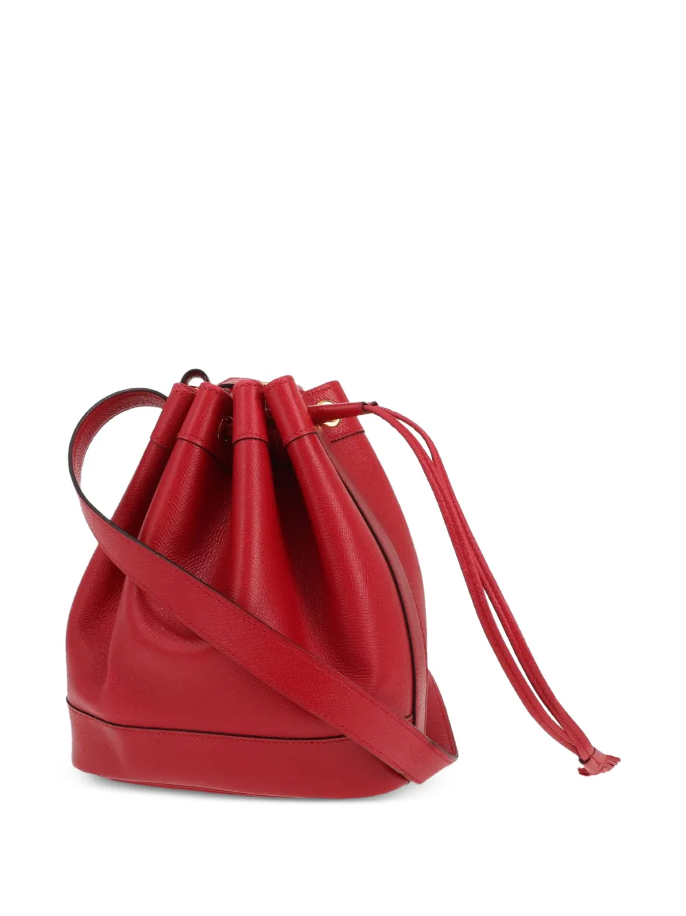 Hermès Pre-owned Market Leather Shoulder Bag in Red, view 5