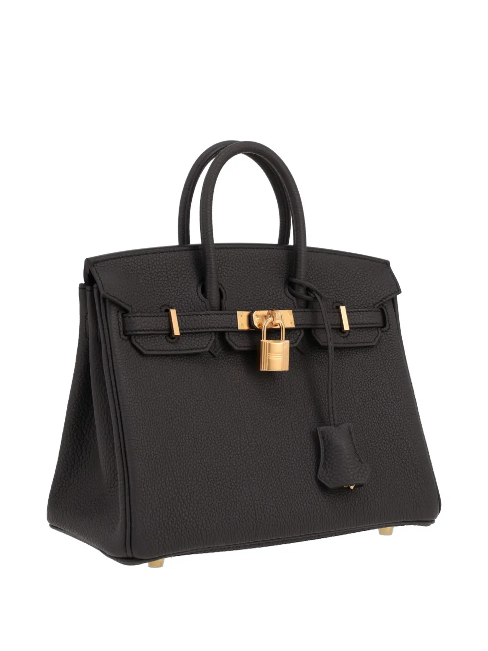 Hermès Pre-owned Birkin 25 Leather Handbag in Black, view 4