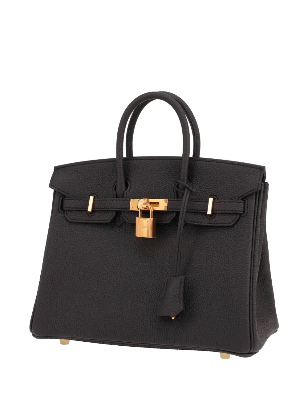 Hermès Pre-owned Birkin 25 Leather Handbag in Black, view 3