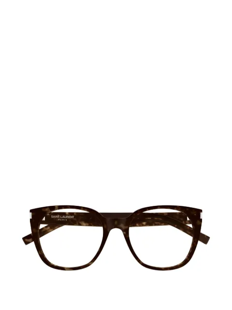 Saint Laurent Eyewear tortoiseshell-effect cat-eye glasses
