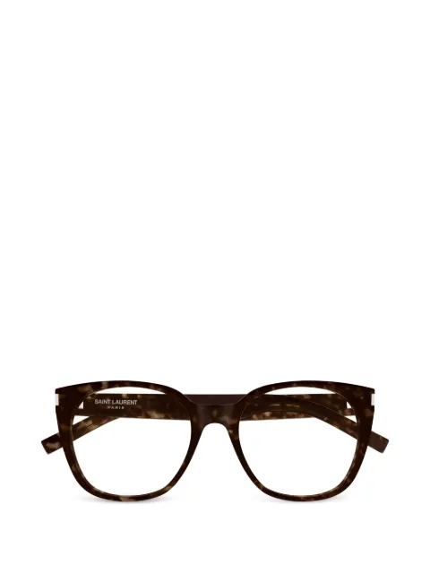 Saint Laurent Eyewear tortoiseshell-effect cat-eye glasses