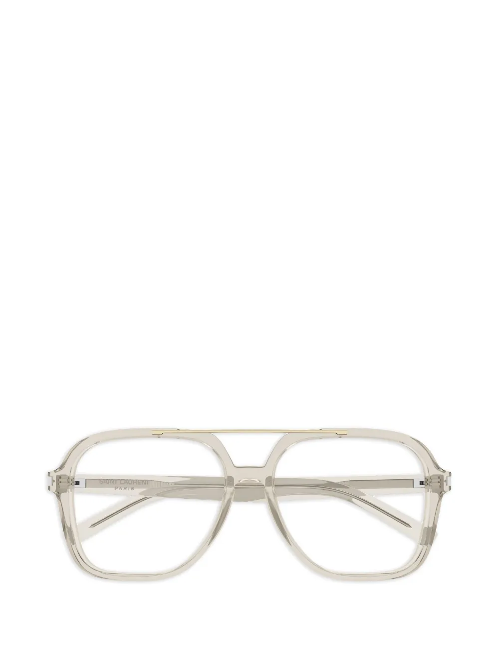 Saint Laurent Eyewear geometric-frame glasses - Toni neutri