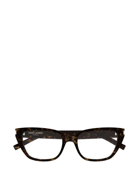 Saint Laurent Eyewear tortoiseshell-effect cat-eye glasses