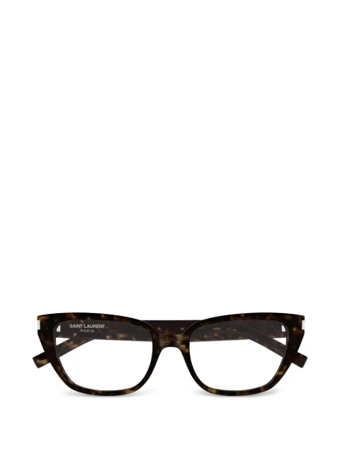 Saint Laurent Eyewear tortoiseshell-effect cat-eye glasses