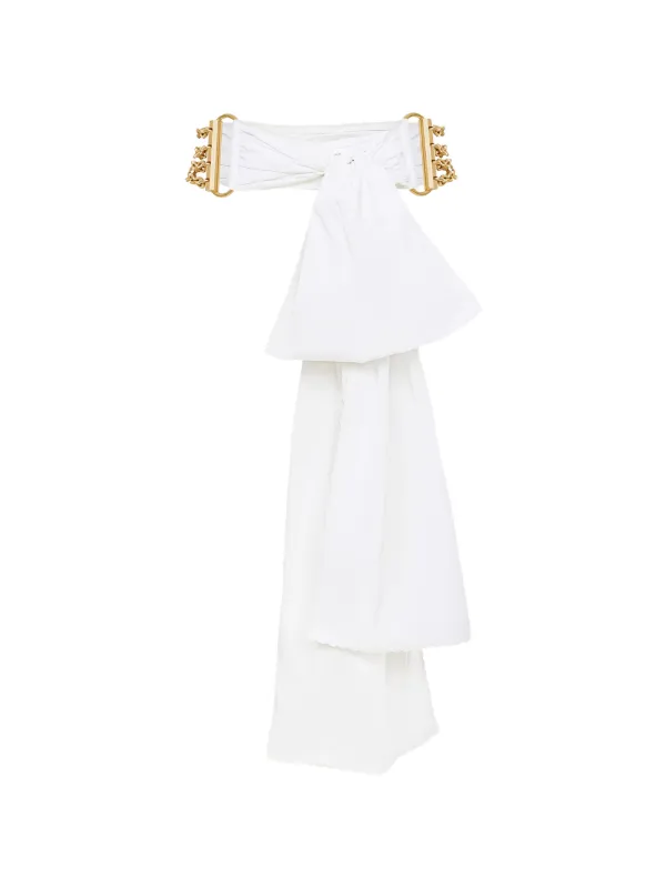 Chloé The Bow Chain Belt in White