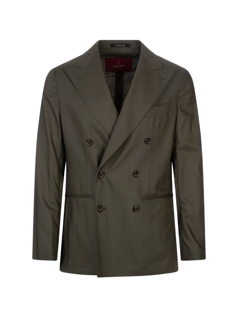 Montecore double-breasted peak-lapels blazer - Verde