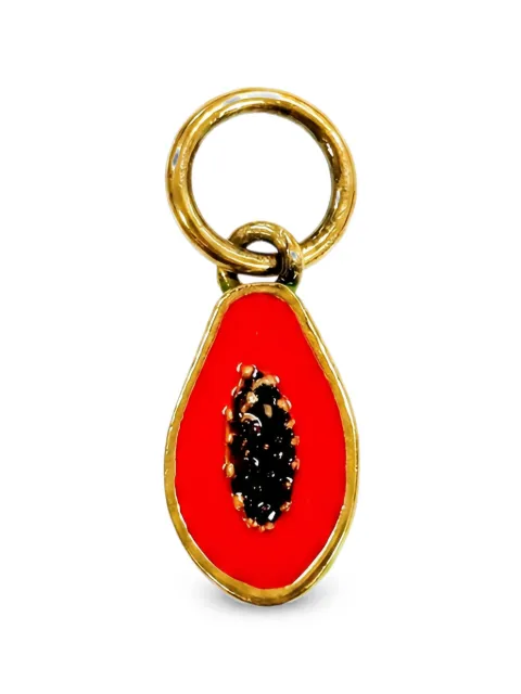 Chloé papaya-pendant bag charm