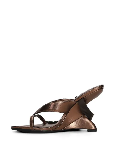 Marc Ellis tie-fastening wedge sandals