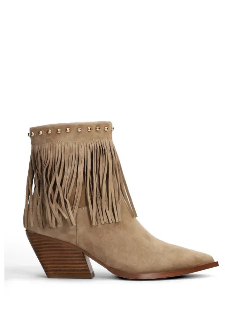 Marc Ellis fringed studded ankle boots