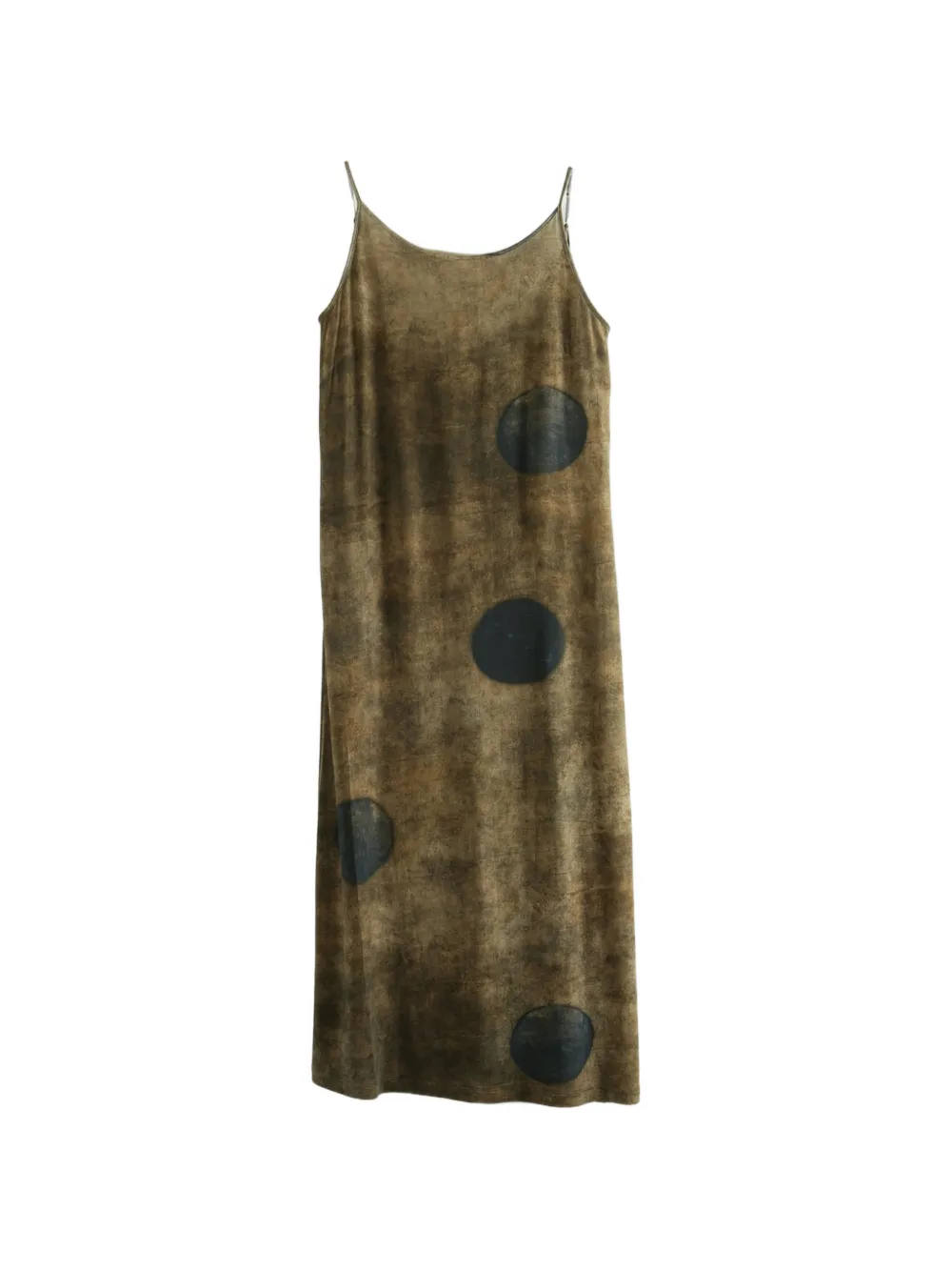 Uma Wang polka-dot Daya midi dress - Marrone