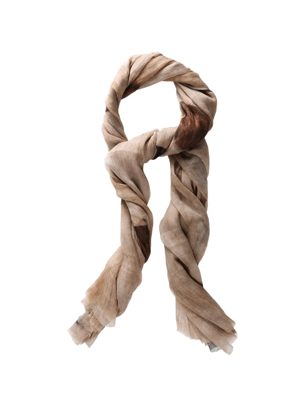 Uma Wang polka dot crinkled scarf - Toni neutri