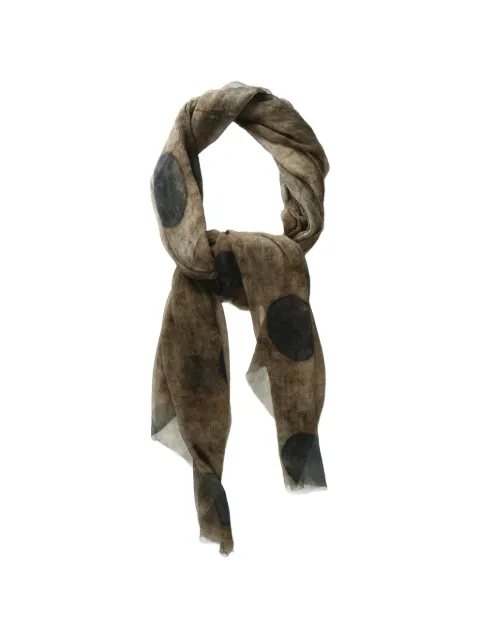 Uma Wang polka-dot crinkled scarf