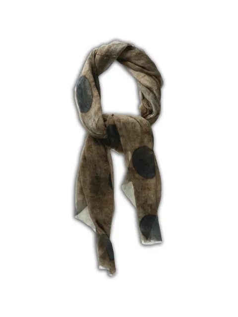 Uma Wang polka-dot crinkled scarf