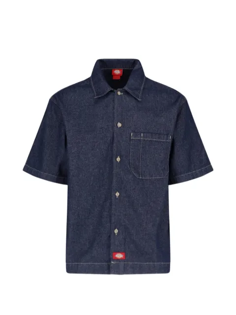 DICKIES short-sleeve logo-patch shirt
