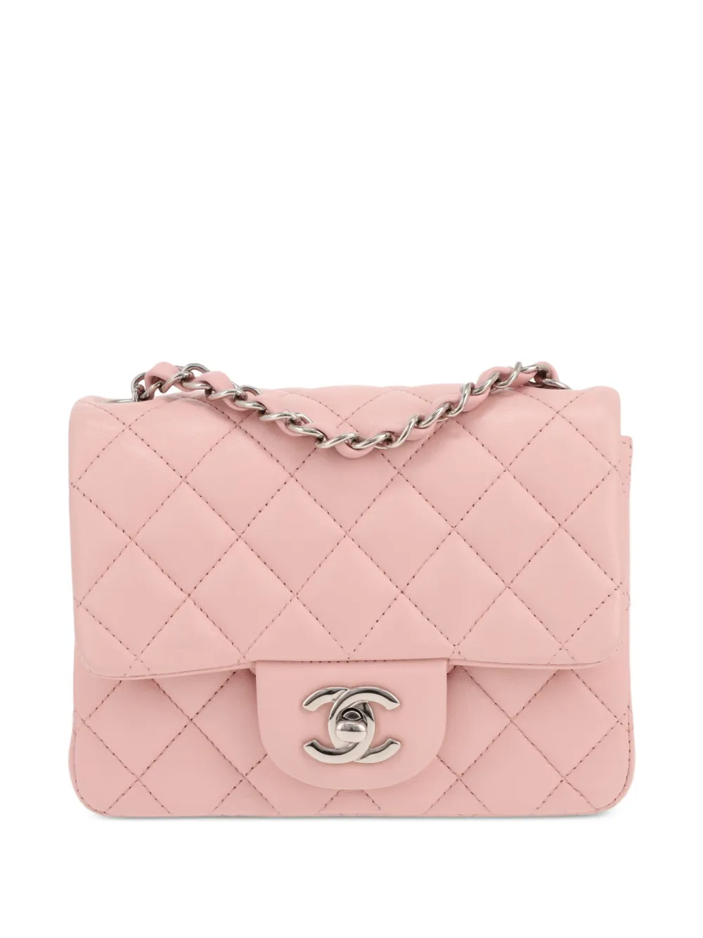CHANEL Pre-Owned 2016 mini Square Flap cross body bag - Rosa