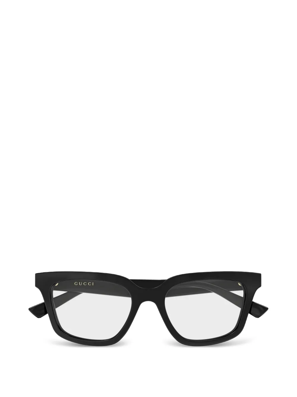Gucci Eyewear Double G square-frame glasses - Schwarz