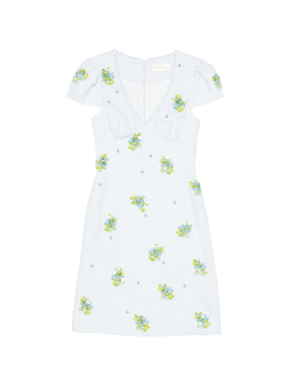 SHUSHU/TONG V-neck mini dress - Blu