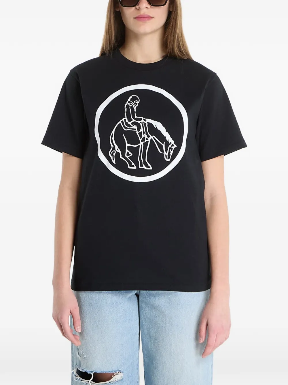 A BATHING APE Simple Soldier Mil Patch T-shirt Zwart