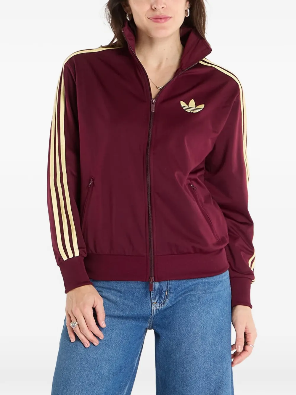 adidas full-zip sweatshirt - Rot