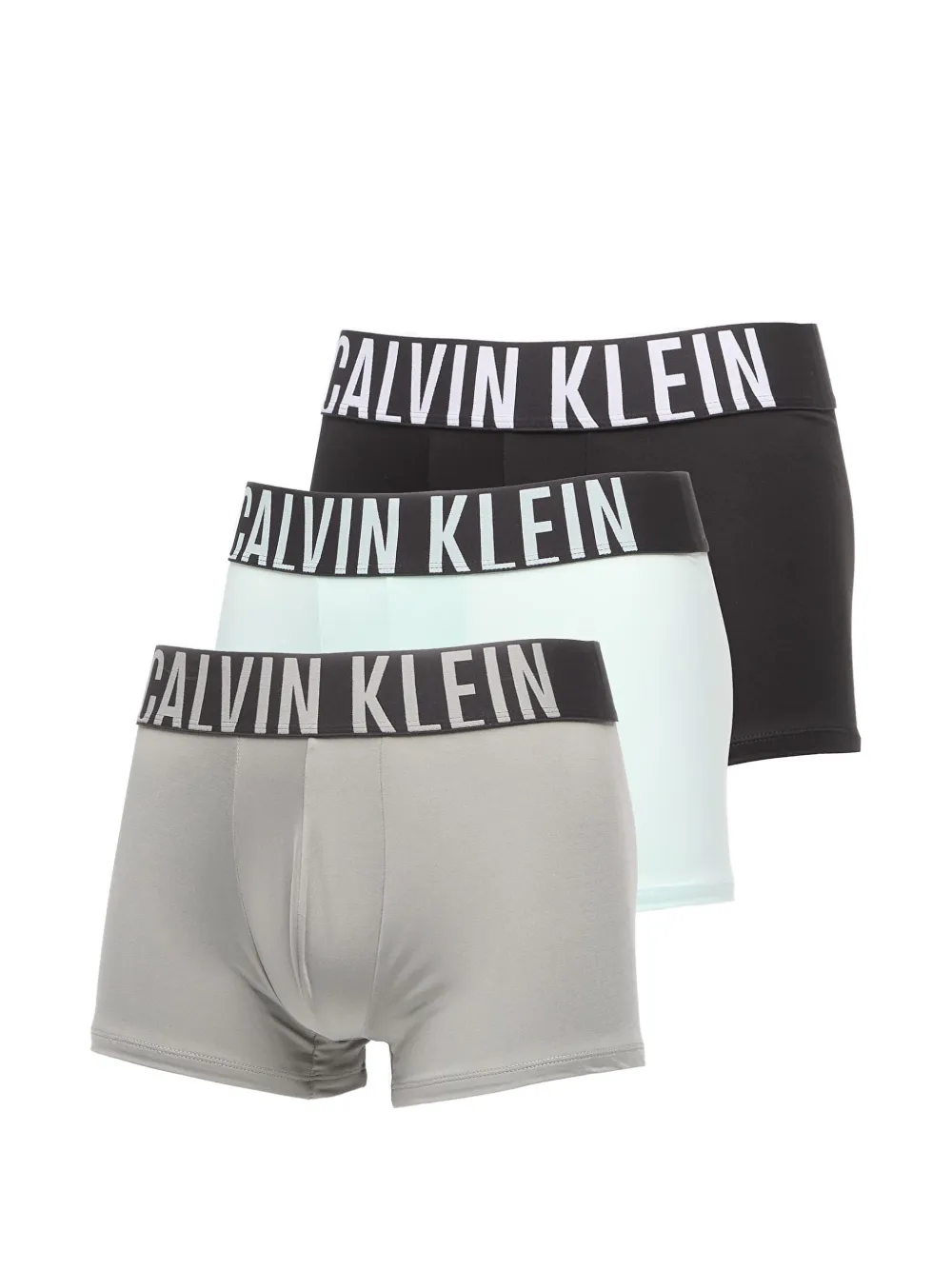 Calvin Klein logo-waistband boxers (set of three) - Grau