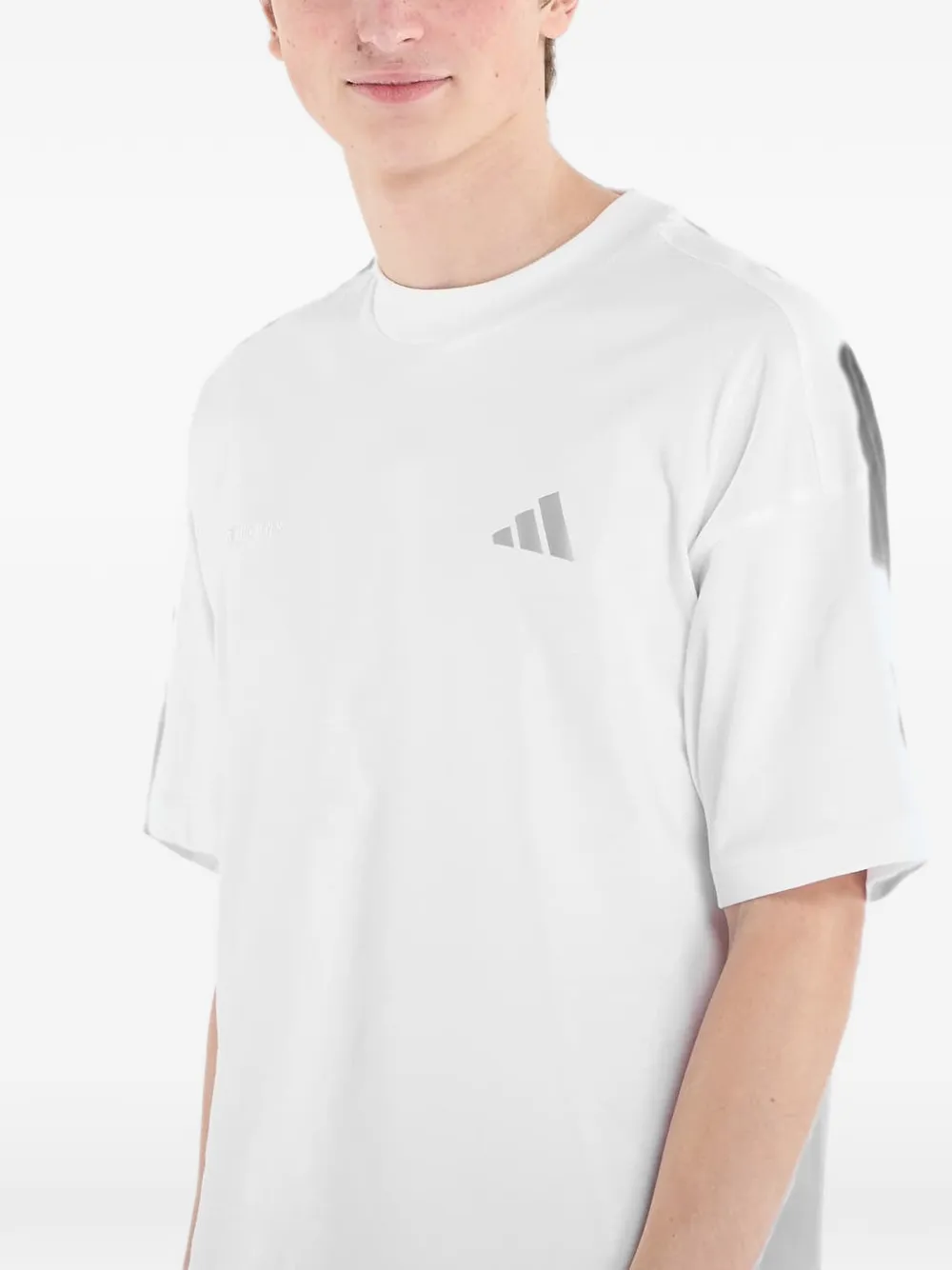adidas T-shirt met logoprint Wit