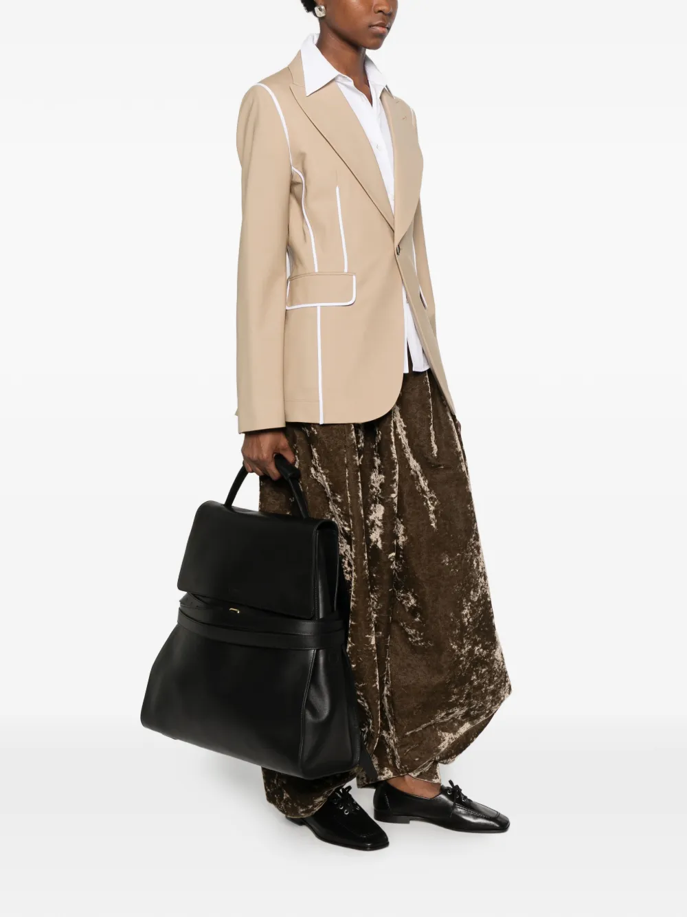 Moschino leather backpack Zwart