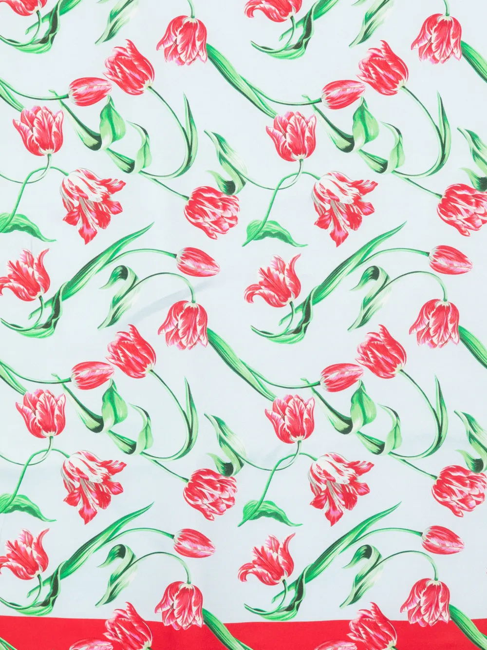 Kenzo Zijden sjaal met print Blauw