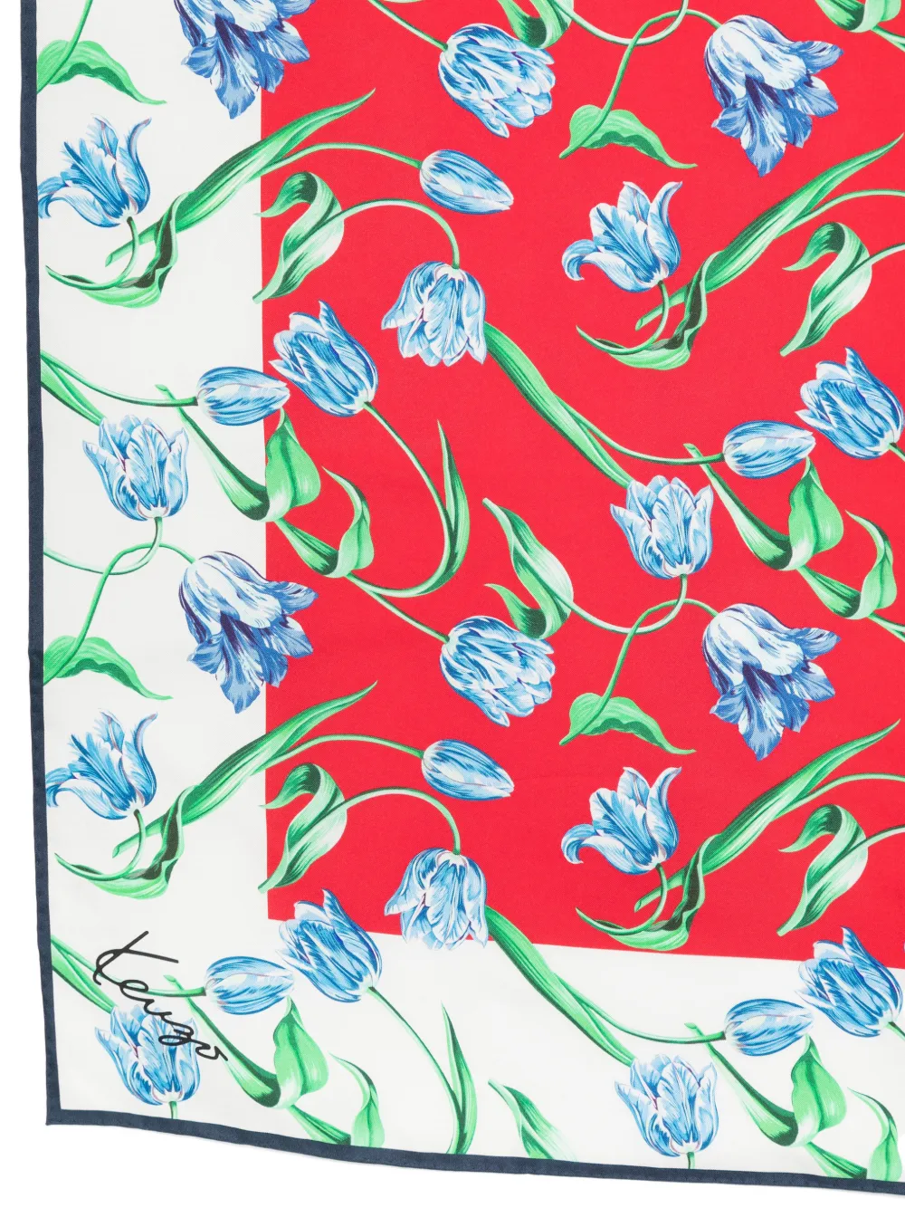 Kenzo Sjaal met bloemenprint Rood