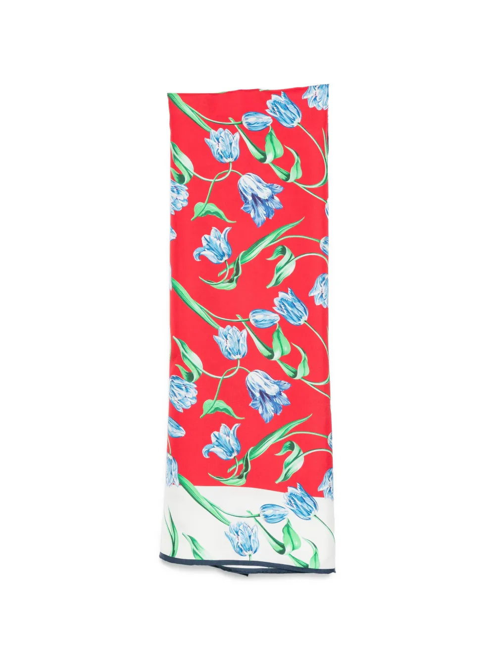 Kenzo floral-print silk scarf - Rosso