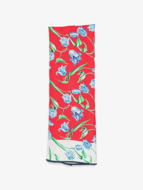 Kenzo وشاح حرير بطبعة زهور