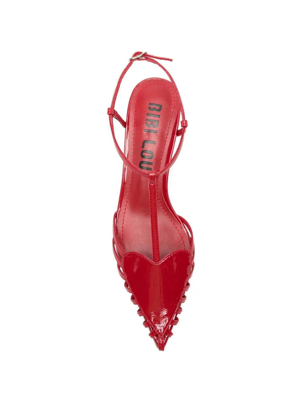 Bibi Lou May sandalen met hartpatroon Rood