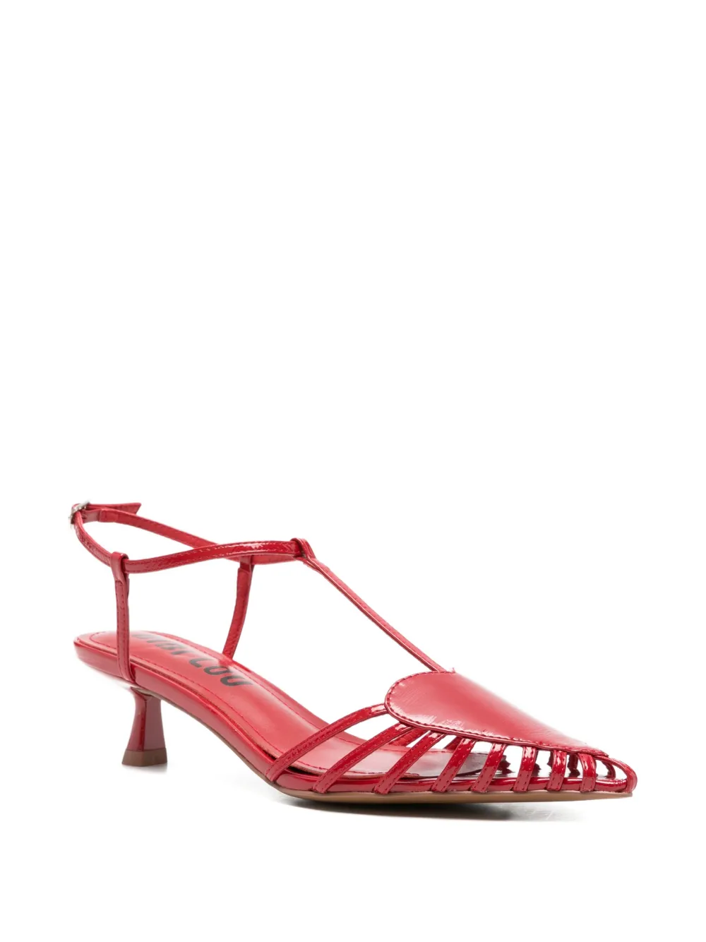 Bibi Lou May sandalen met hartpatroon Rood