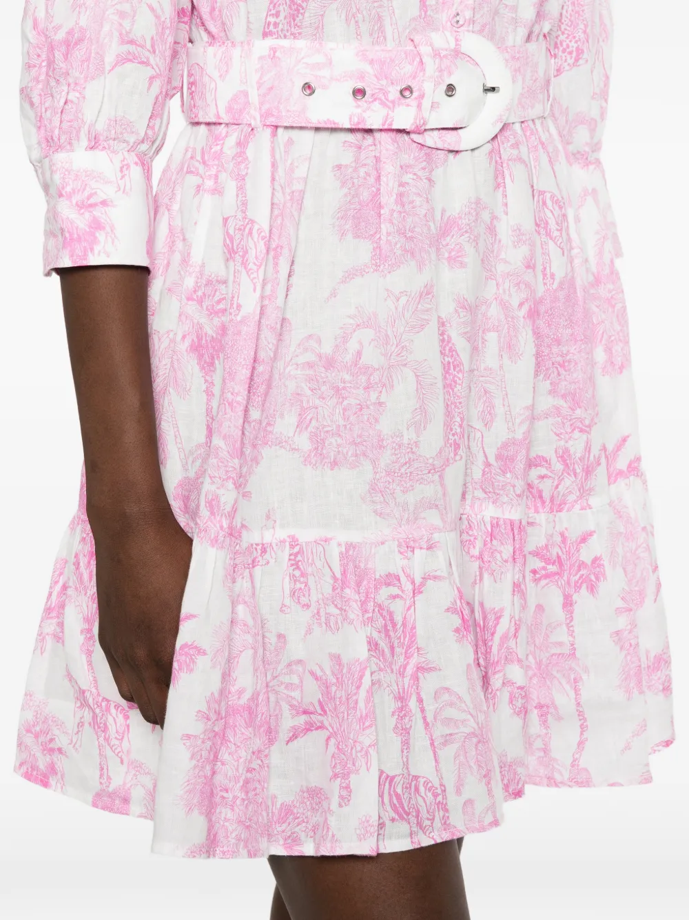 MC2 Saint Barth Mini-jurk met ceintuur Wit