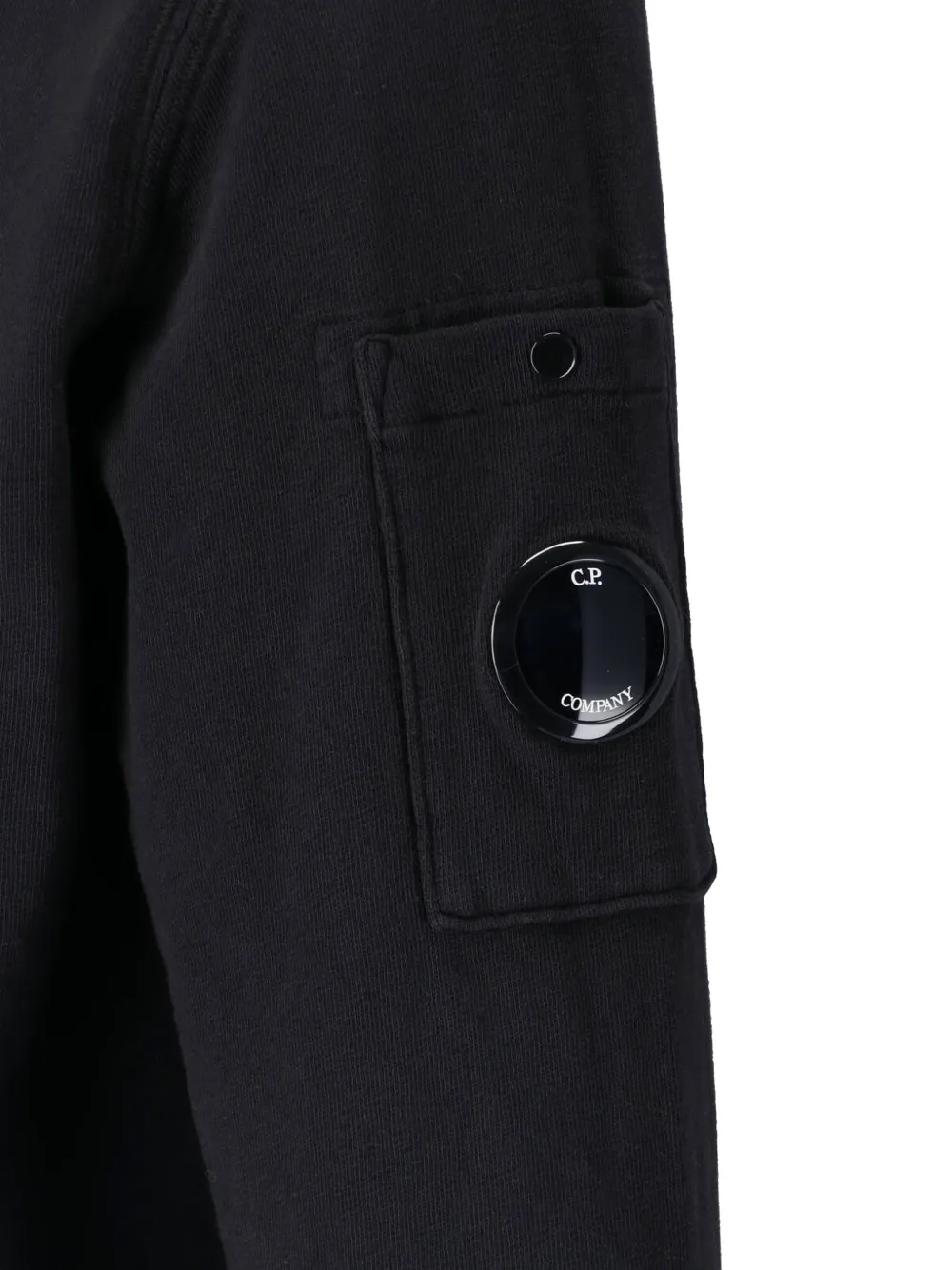 C.P. Company Sweater met Lens-detail Zwart