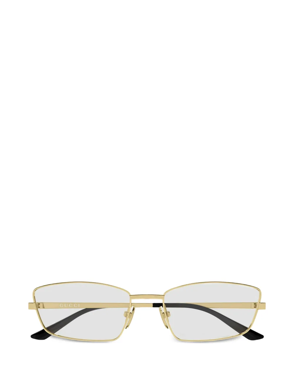 Gucci Eyewear Occhiali da sole rettangolari - Oro