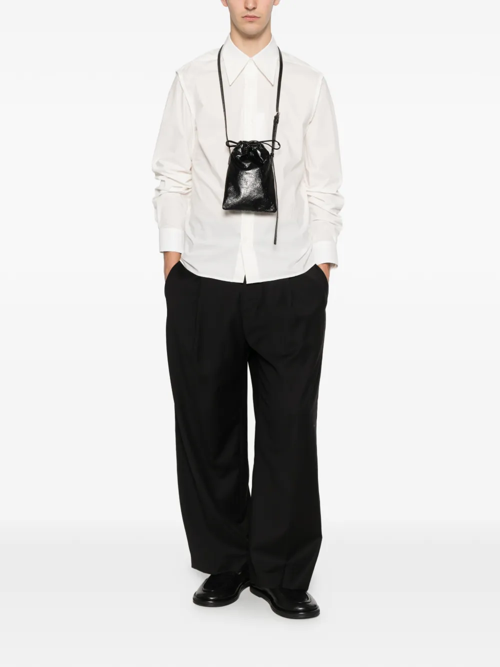 MM6 Maison Margiela overhemd met gerafeld detail Wit
