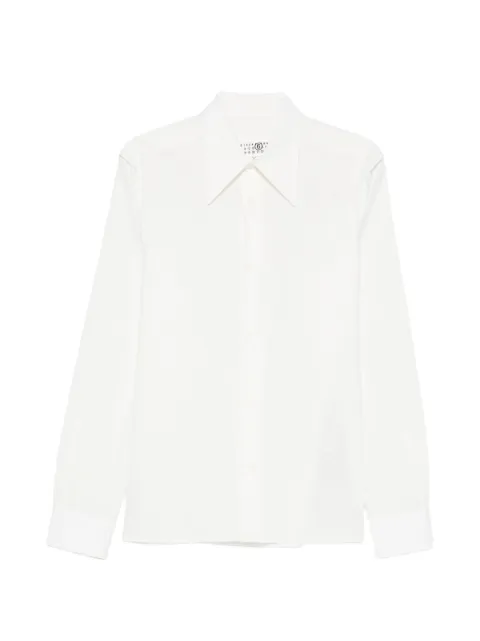 MM6 Maison Margiela raw-edge layered-detail shirt