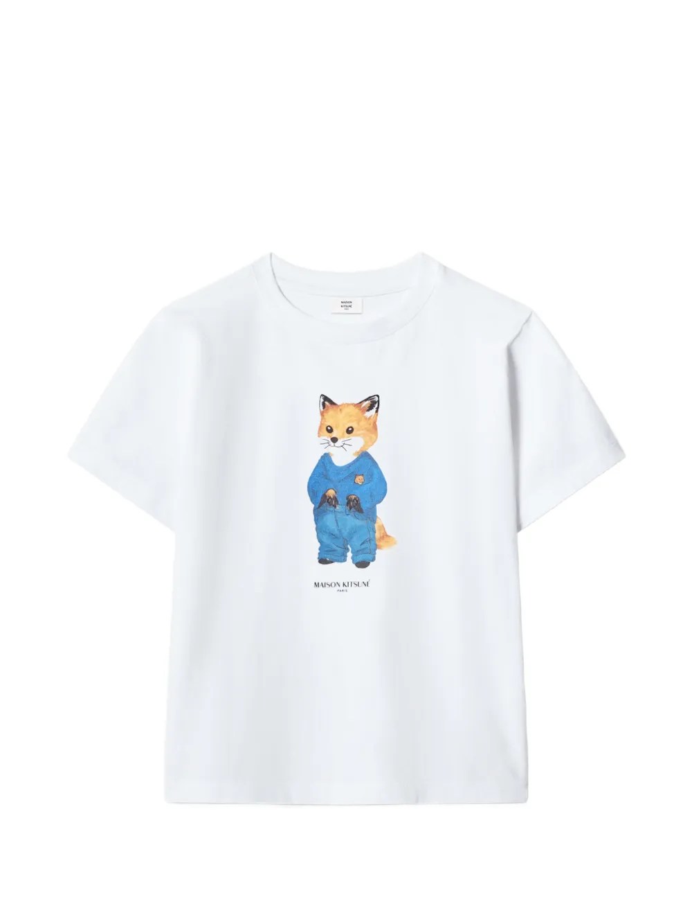 Maison Kitsuné fox-print t-shirt - Bianco