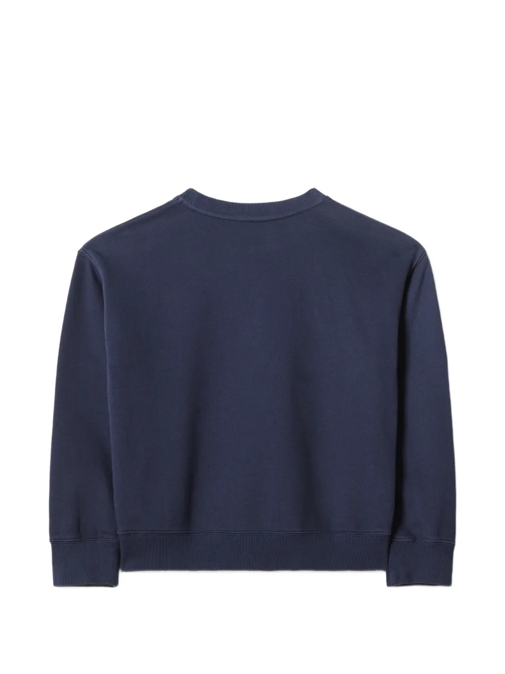 Maison Kitsuné Sweater met Fox Head-patch Blauw