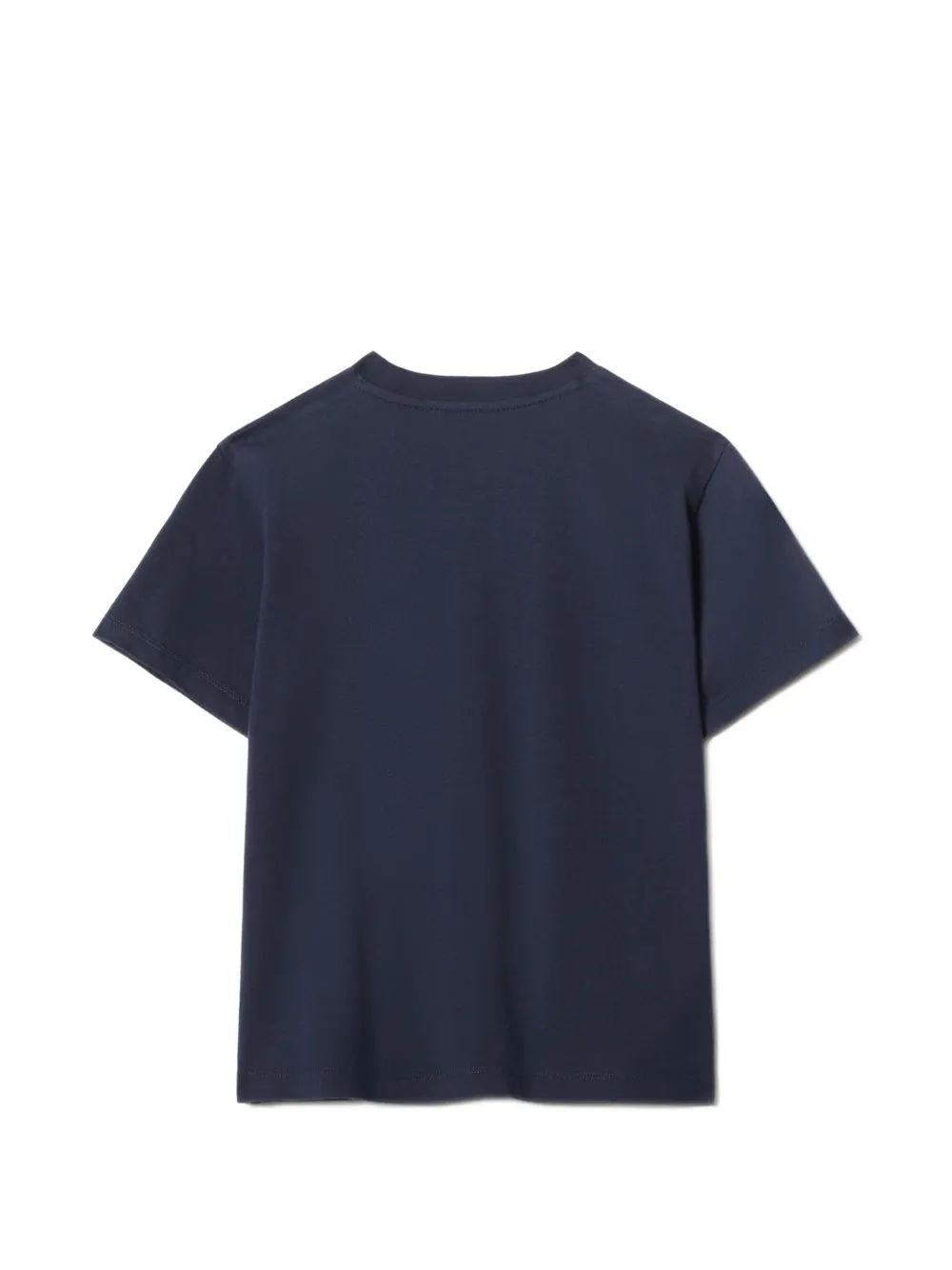 Maison Kitsuné T-shirt met Fox Head-patch Blauw