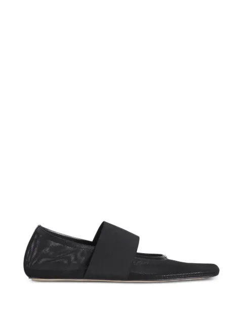 Maison Kitsuné mesh logo-plaque ballet flats