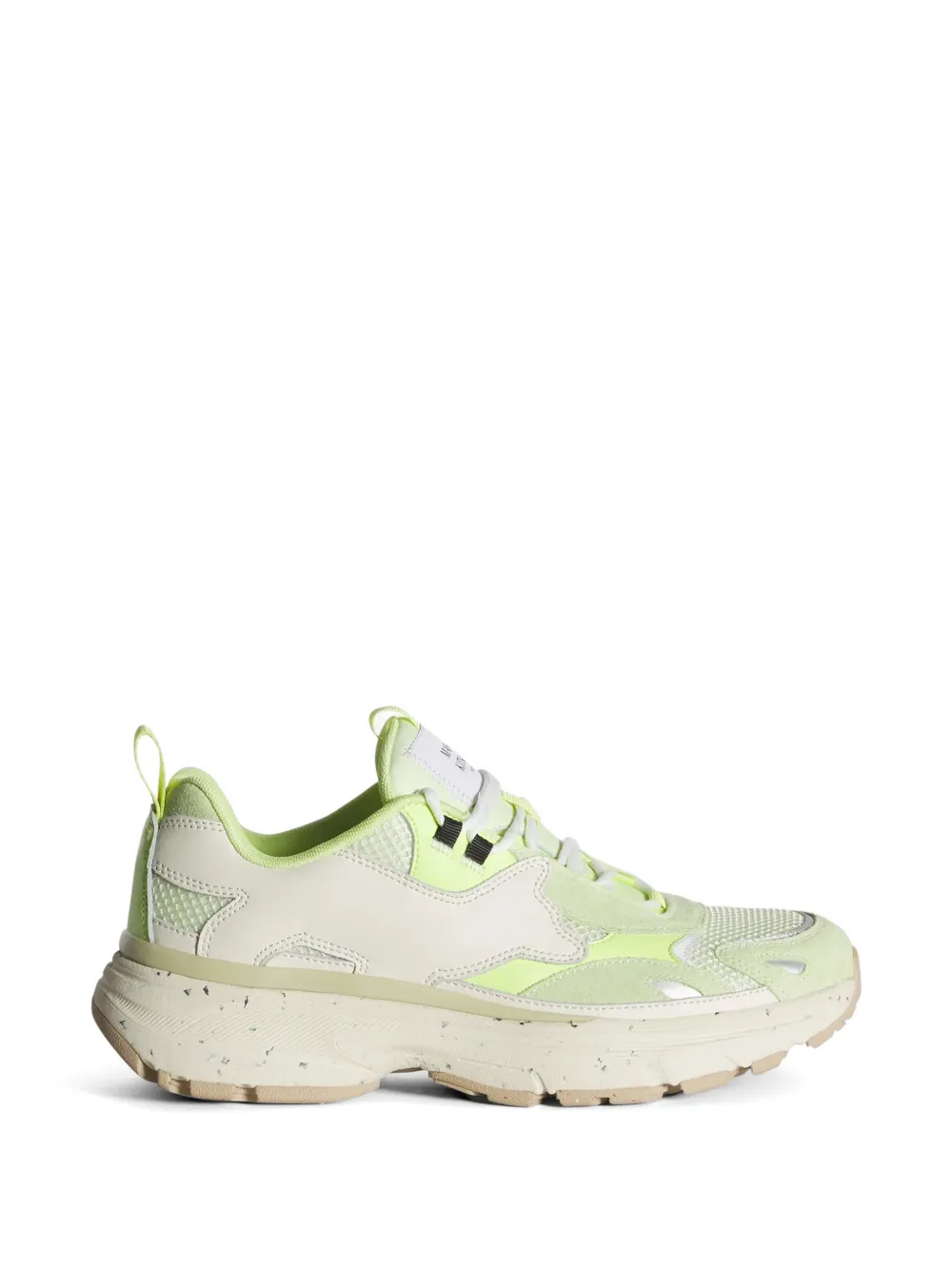 Maison Kitsuné Sora panelled mesh-detail sneakers Groen