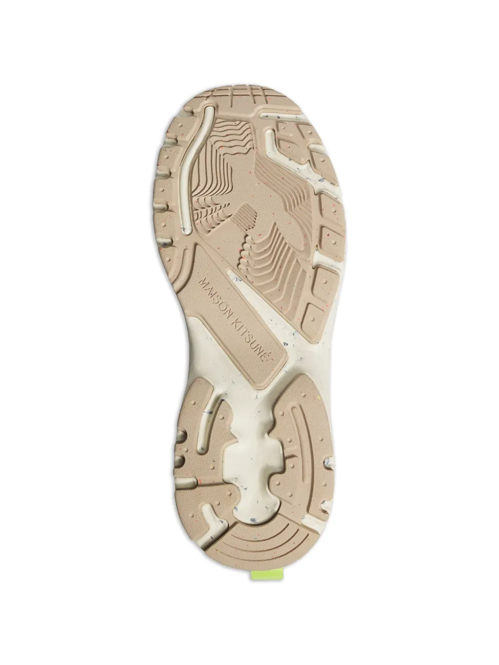 Maison Kitsuné Sora panelled mesh-detail sneakers Groen