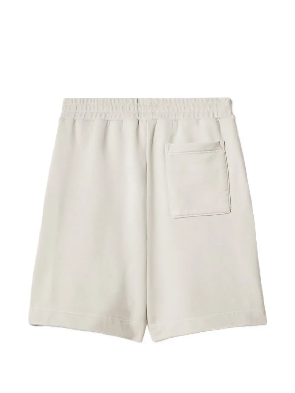 Maison Kitsuné Fox Head-patch Drawstring Shorts In White