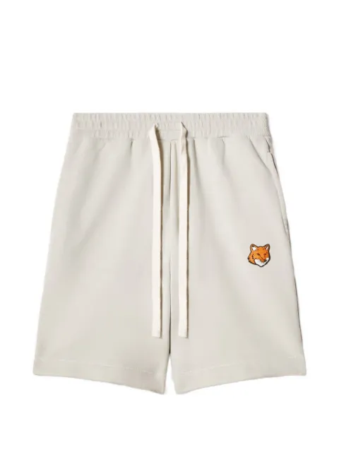 Maison Kitsuné Fox Head-patch drawstring shorts