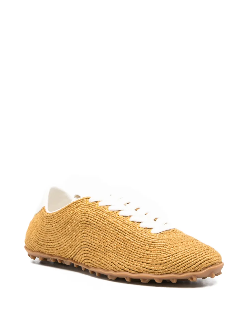 Palomitas By Paloma Barcelò Hester woven lace-up sneakers Beige